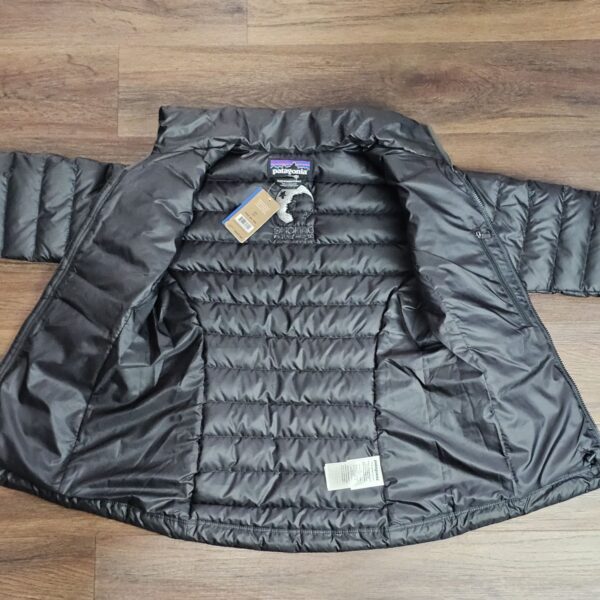 Patagonia Women's Down Sweater Jacket XXS Black Danone Logo - Image 7
