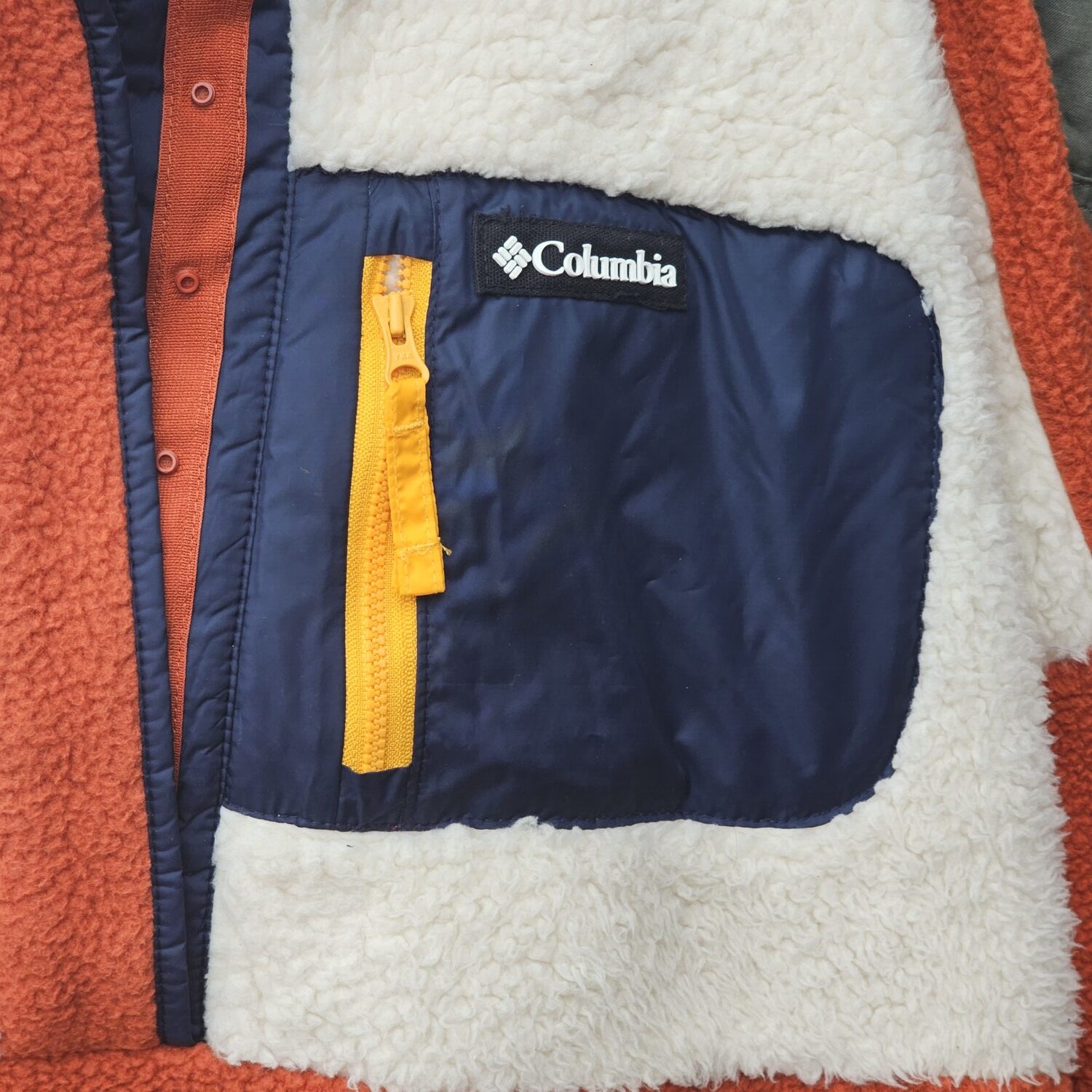 Columbia Lodge Sherpa Pullover Fleece Burnt Siena/Chalk Women's XXL - Image 6