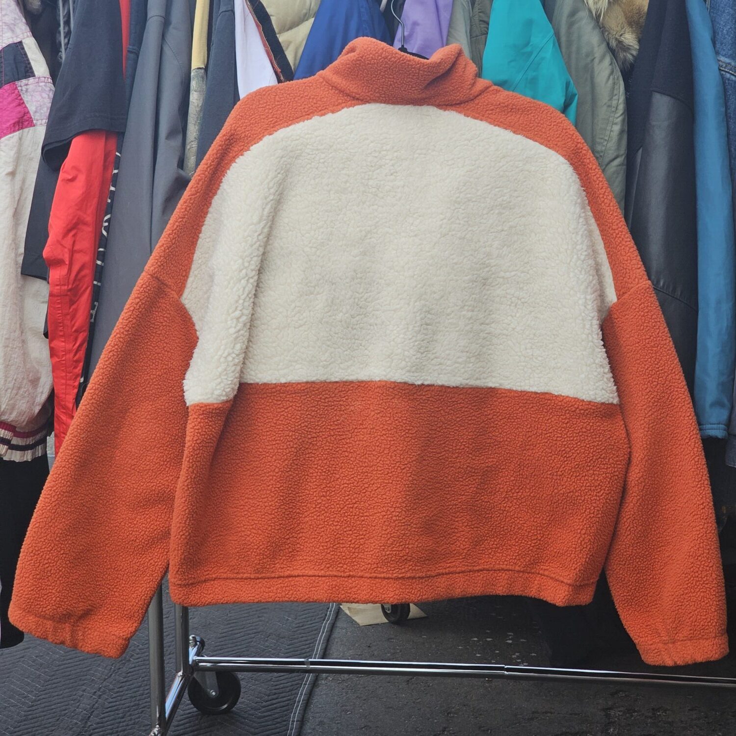 Columbia Lodge Sherpa Pullover Fleece Burnt Siena/Chalk Women's XXL - Image 5