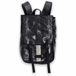 Alchemy Goods Madison Black Recycled Inner Tube Backpack Laptop Sleeve