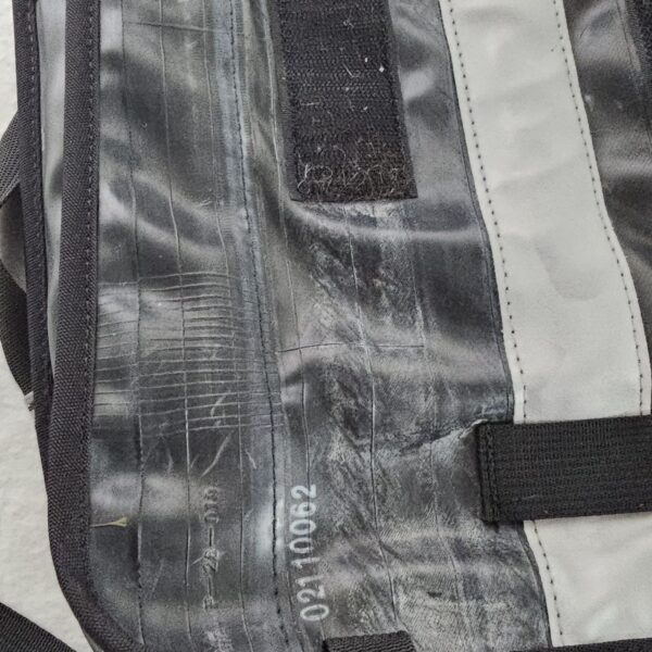 Alchemy Goods Madison Black Recycled Inner Tube Backpack Laptop Sleeve - Image 3