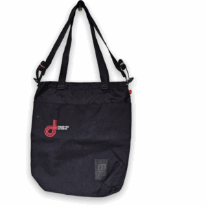 Topo Designs Black Tote Bag with Grand Prix of Denver Logo