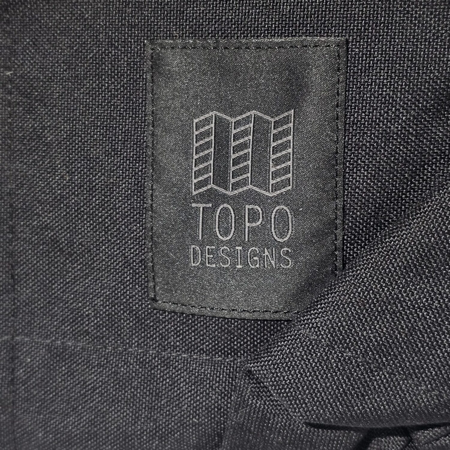 Topo Designs Black Tote Bag with Grand Prix of Denver Logo - Image 2