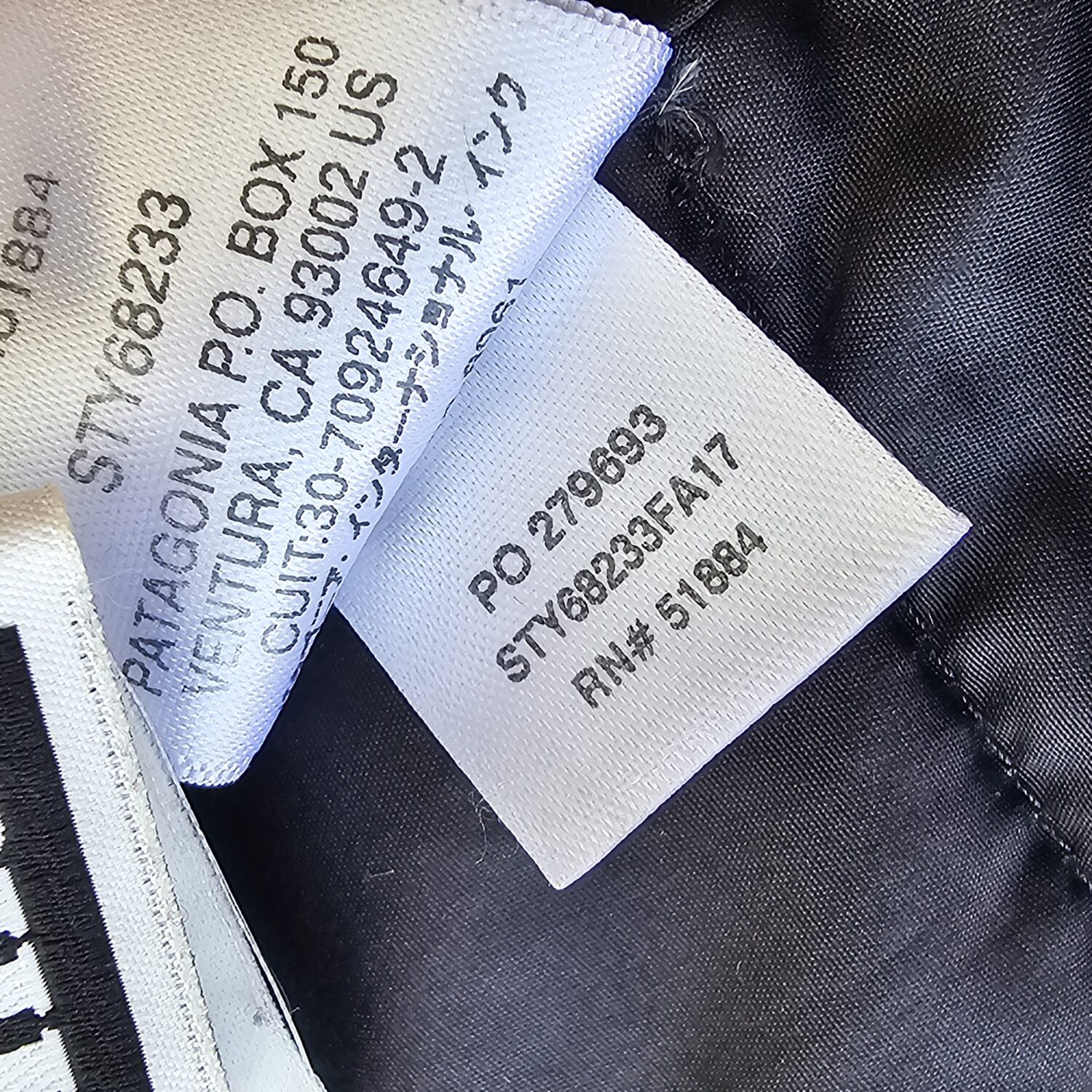Patagonia Kids XS 5-6 Puffer Jacket Black Lightweight Warm Coat - Image 5