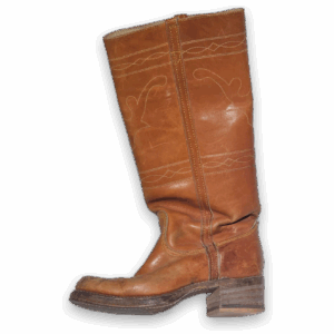 Vintage Wrangler Longhorn Steer Stitch Women's Western Cowboy Boots 8.5 D
