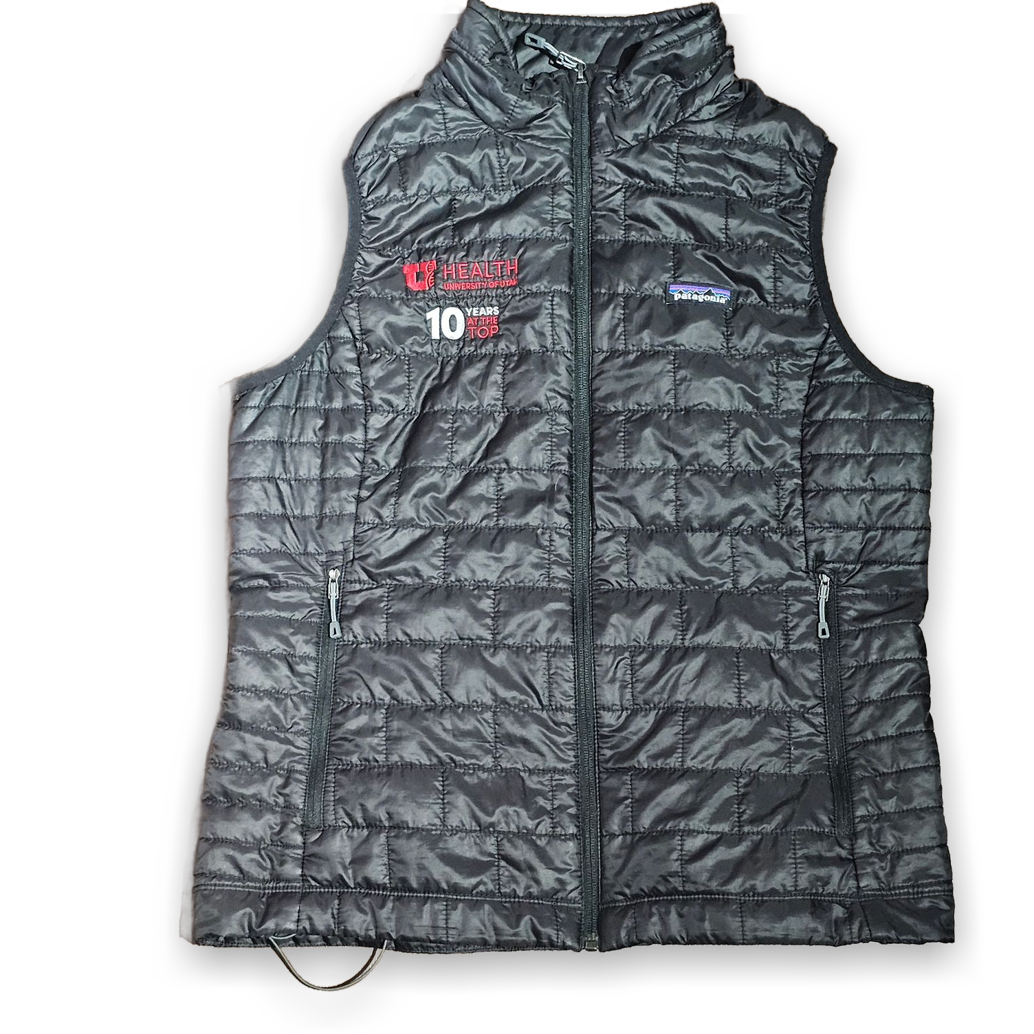 Patagonia Women's Black Vest UC Health 10 Years Size L