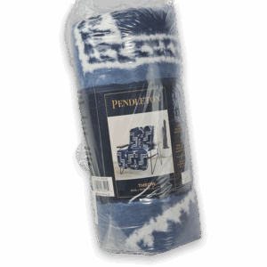 Pendleton Conejos Sherpa Throw Blanket Dark Blue 50x70