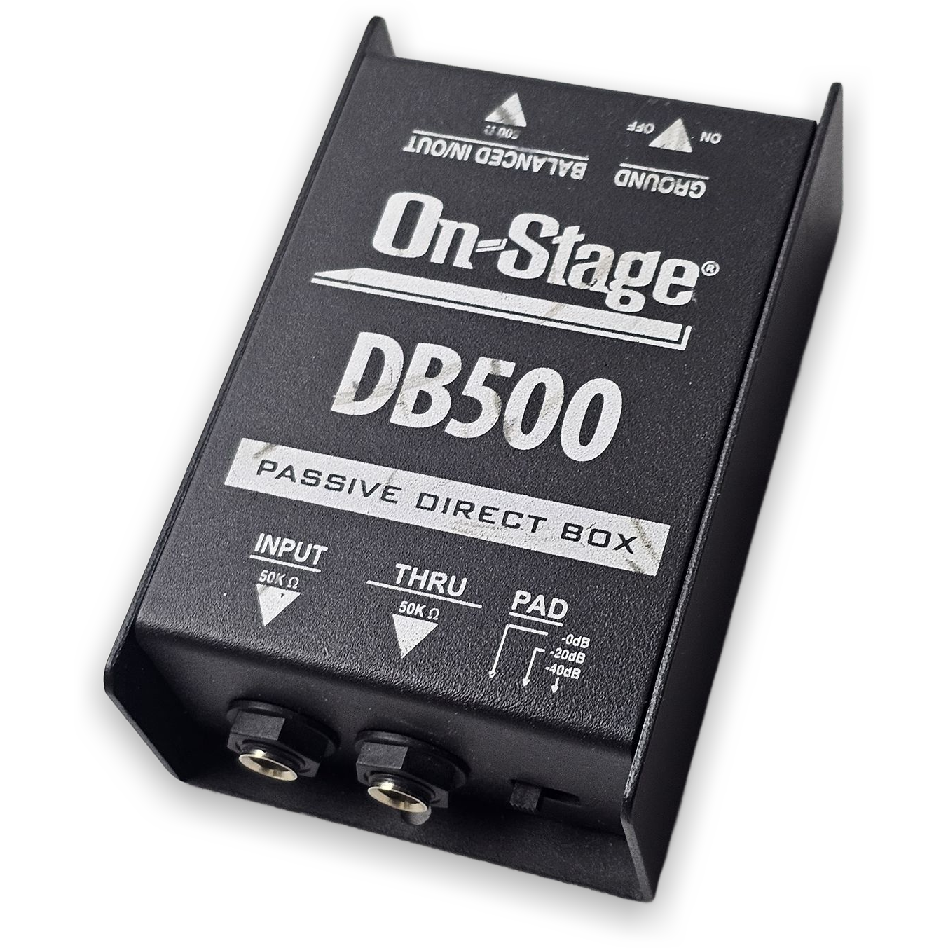 On-Stage DB500 Passive Direct Box with PAD & Ground Switch