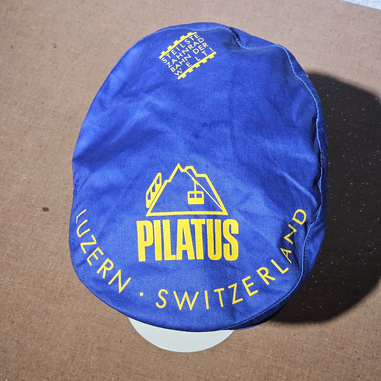 Pilatus Luzern Switzerland Eberli Cap Blue Flat Hat - Image 2