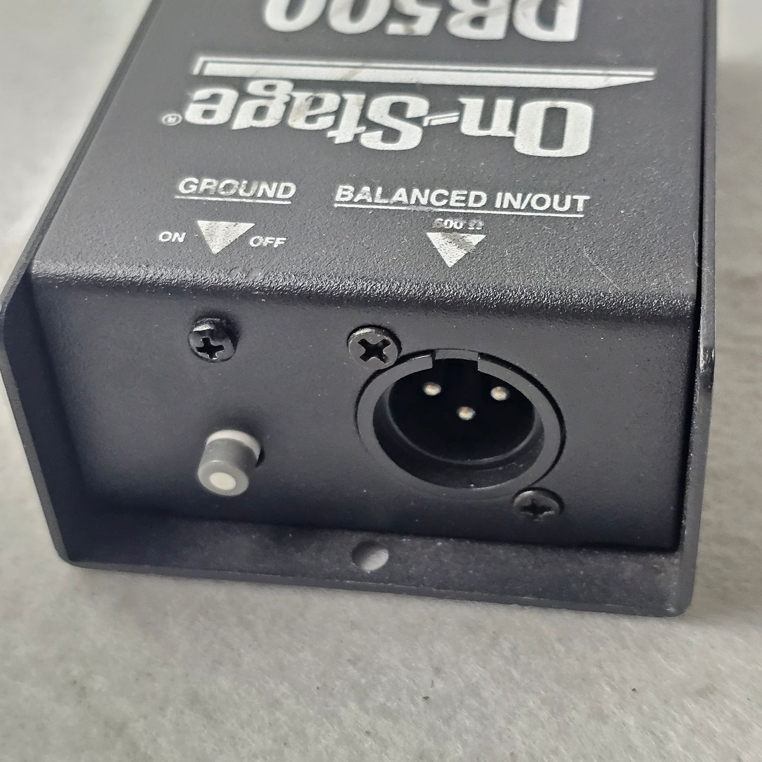 On-Stage DB500 Passive Direct Box with PAD & Ground Switch - Image 3