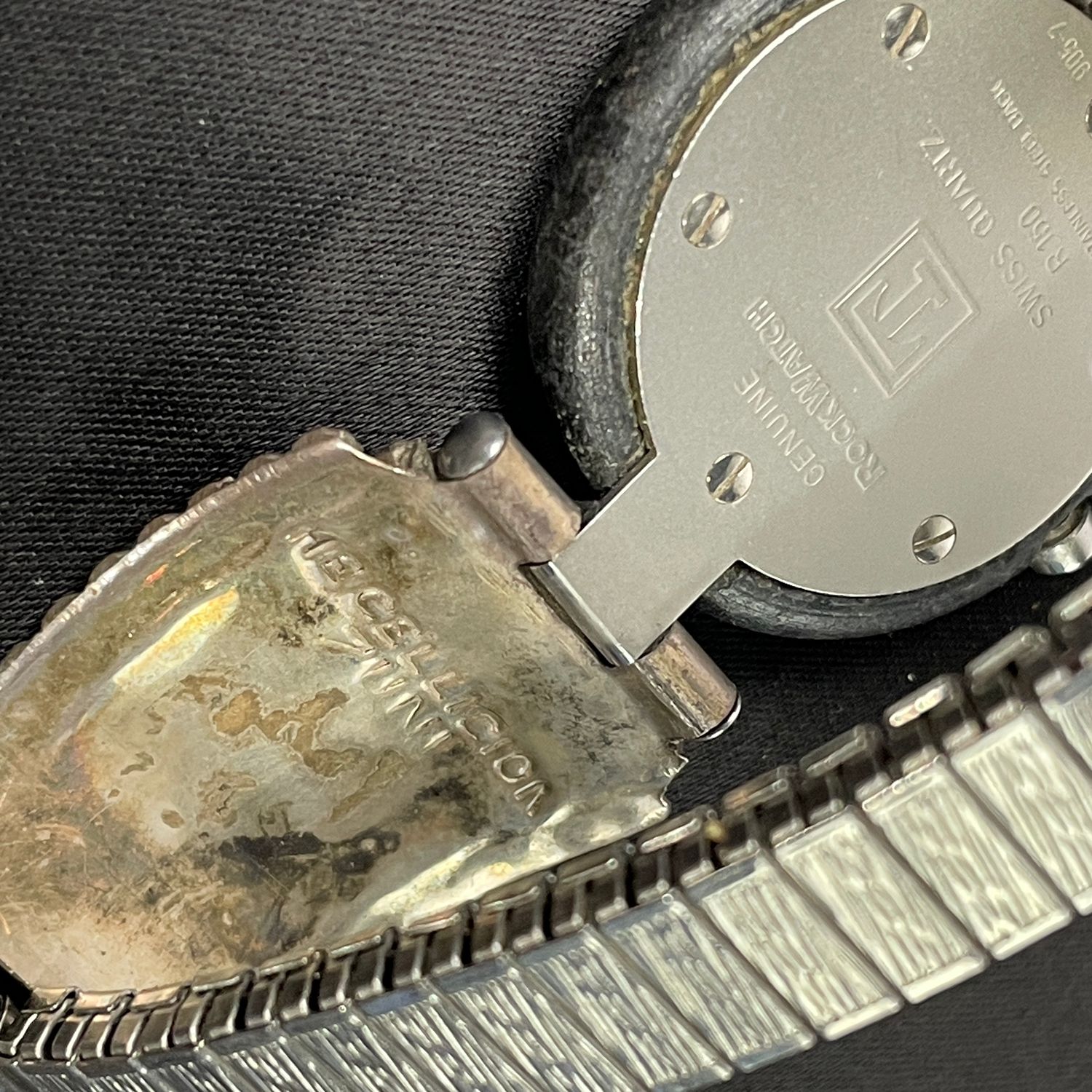 Tissot Rockwatch P150 Swiss Quartz Watch Inlay Band Vintage - Image 3