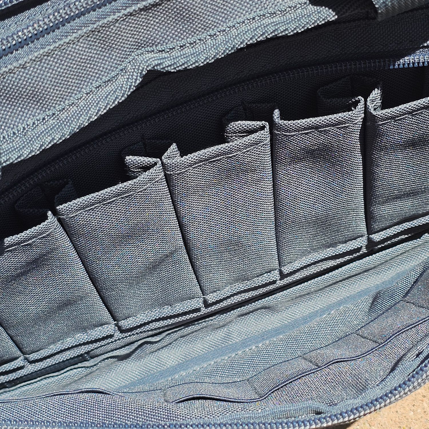 Fieldline Pro Series Tactical Range Bag Gray/Blue Steel Nylon - Image 4