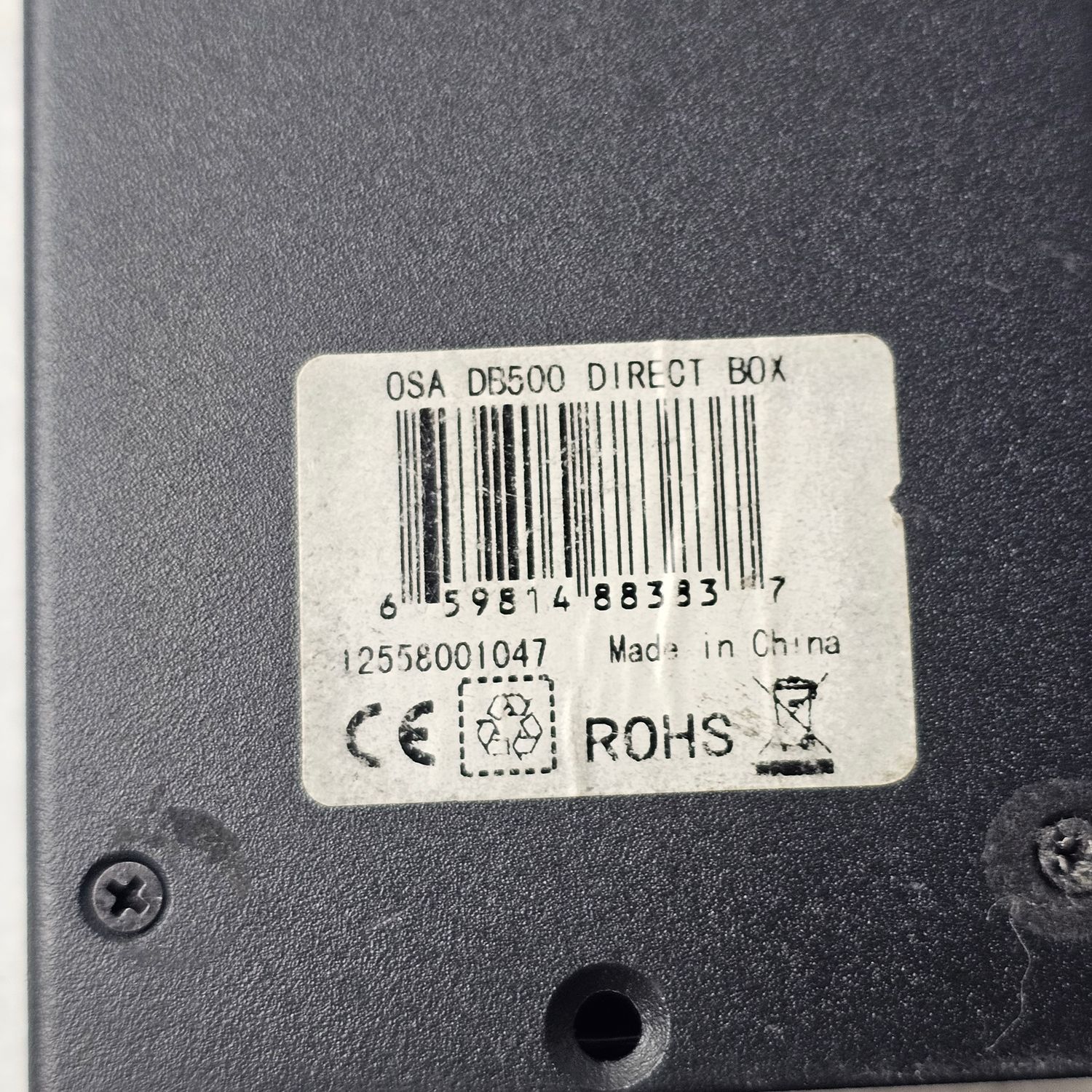On-Stage DB500 Passive Direct Box with PAD & Ground Switch - Image 4
