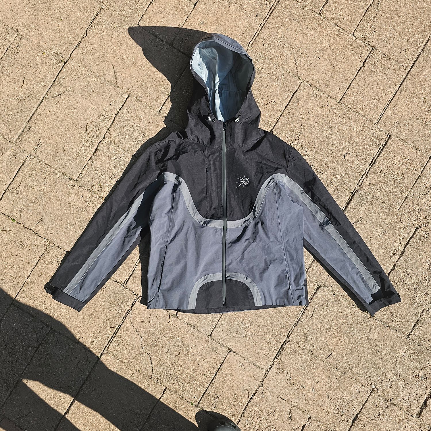 Mutimer Flow Waterproof Jacket Black Gray Size L Hooded - Image 6