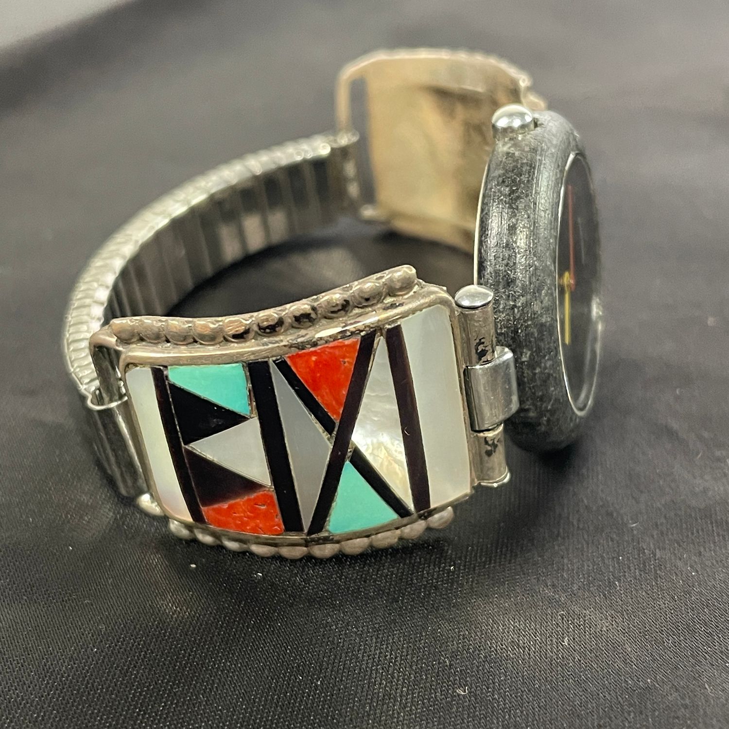 Tissot Rockwatch P150 Swiss Quartz Watch Inlay Band Vintage - Image 5