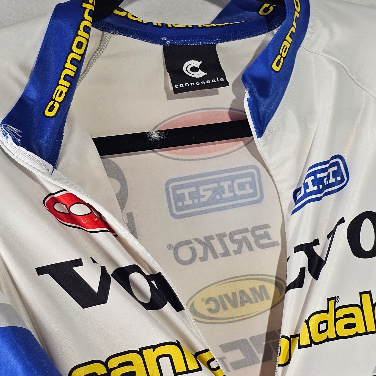 Volvo Cannondale Team Cycling Skinsuit XL Briko Mavic Vintage USA - Image 7