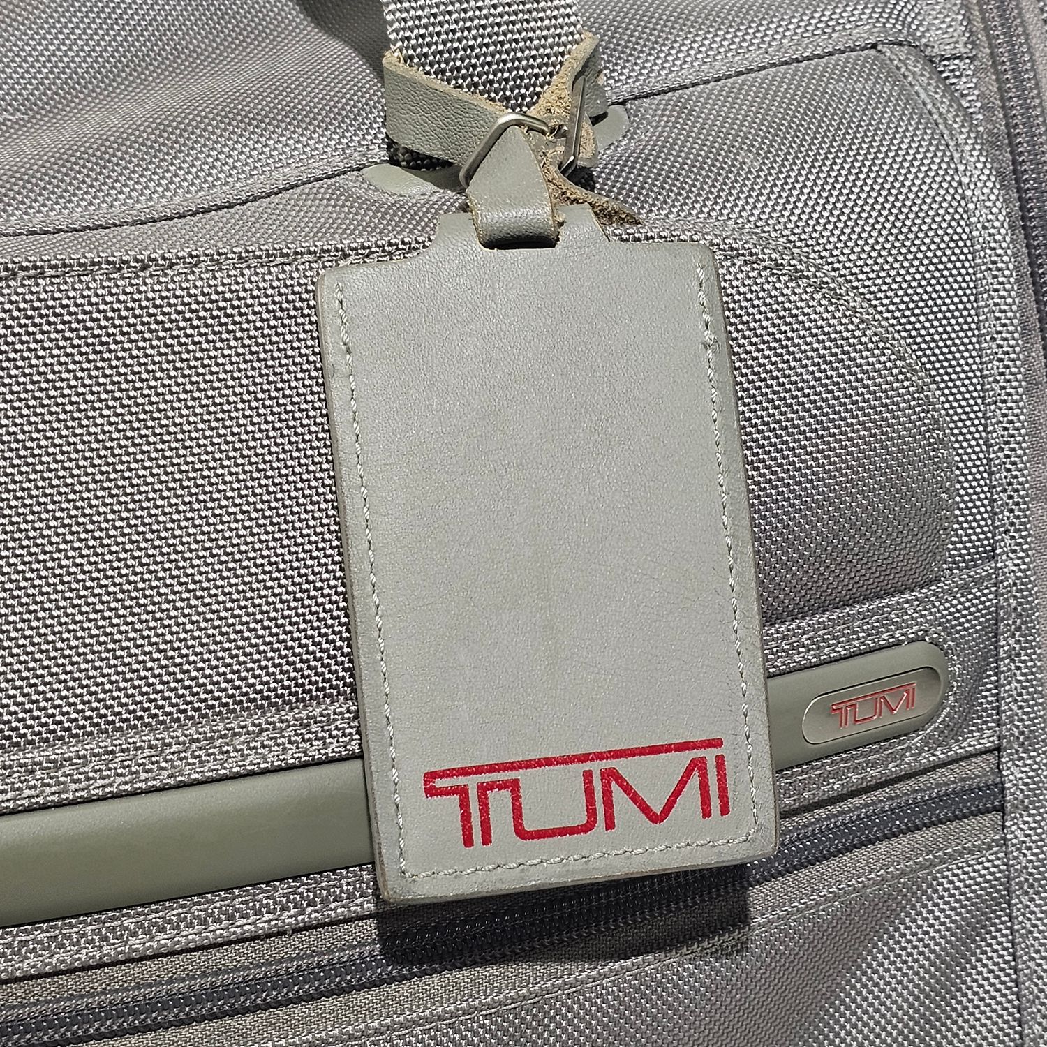TUMI Gray Rolling Carry-On Travel Bag with Telescopic Handle - Image 8