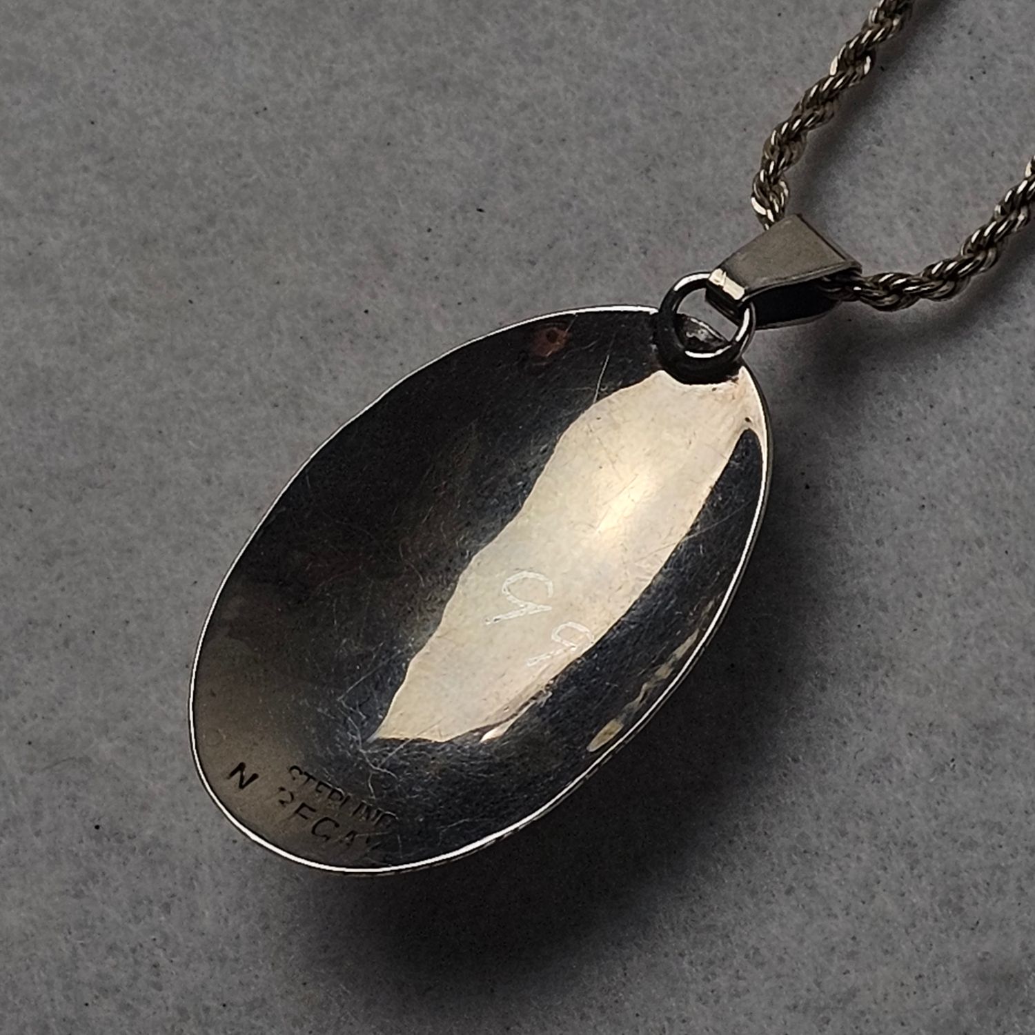 Navajo Sterling Silver Black Onyx Pendant Necklace by BECAY - Image 10