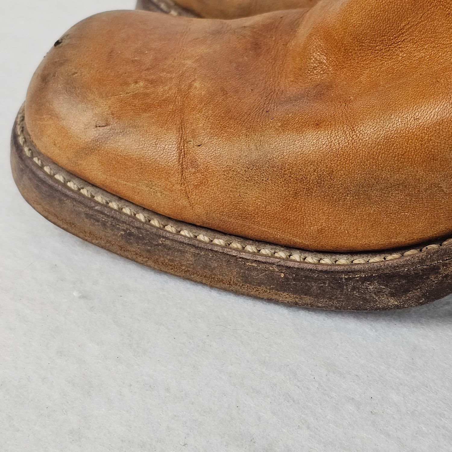 Vintage Wrangler Longhorn Steer Stitch Campus Boots 6.5M Women's Made in USA - Image 12