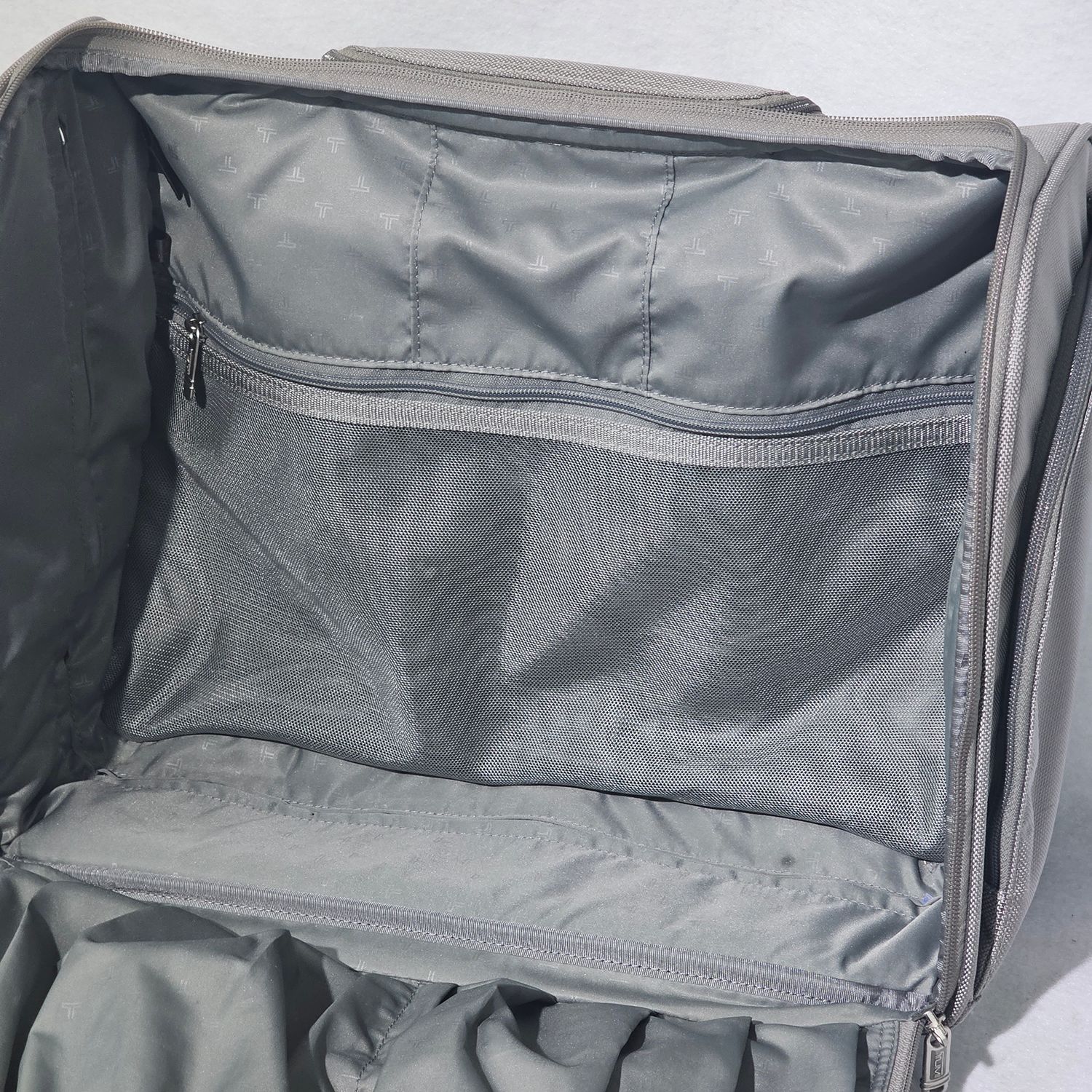 TUMI Gray Rolling Carry-On Travel Bag with Telescopic Handle - Image 14