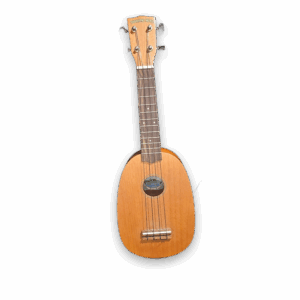 Diamond Head Soprano Ukulele Natural Wood Finish with Island Graphic