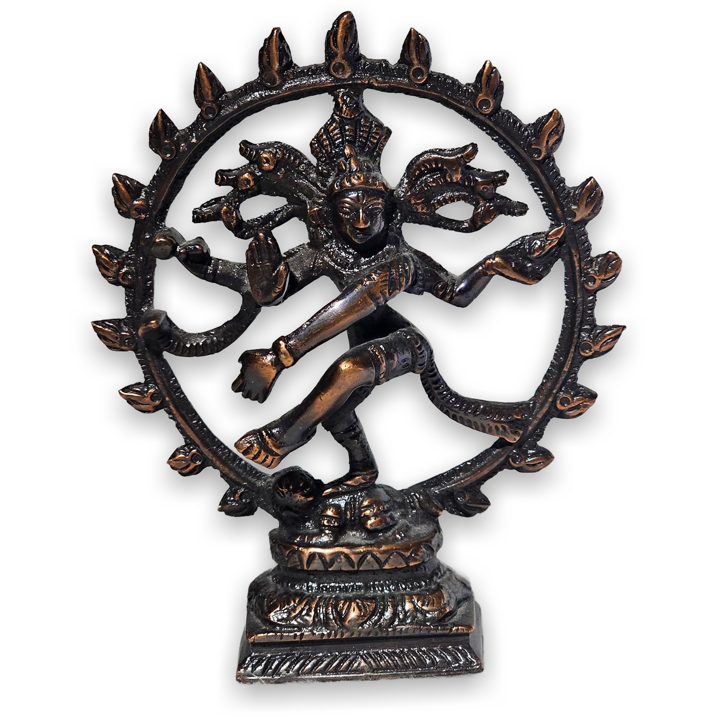 Bronze Nataraja Shiva Dancing Statue Hindu God Figurine Sculpture