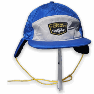 Subaru Wilderness Blue Quilted Nylon Baseball Cap with Ear Flaps