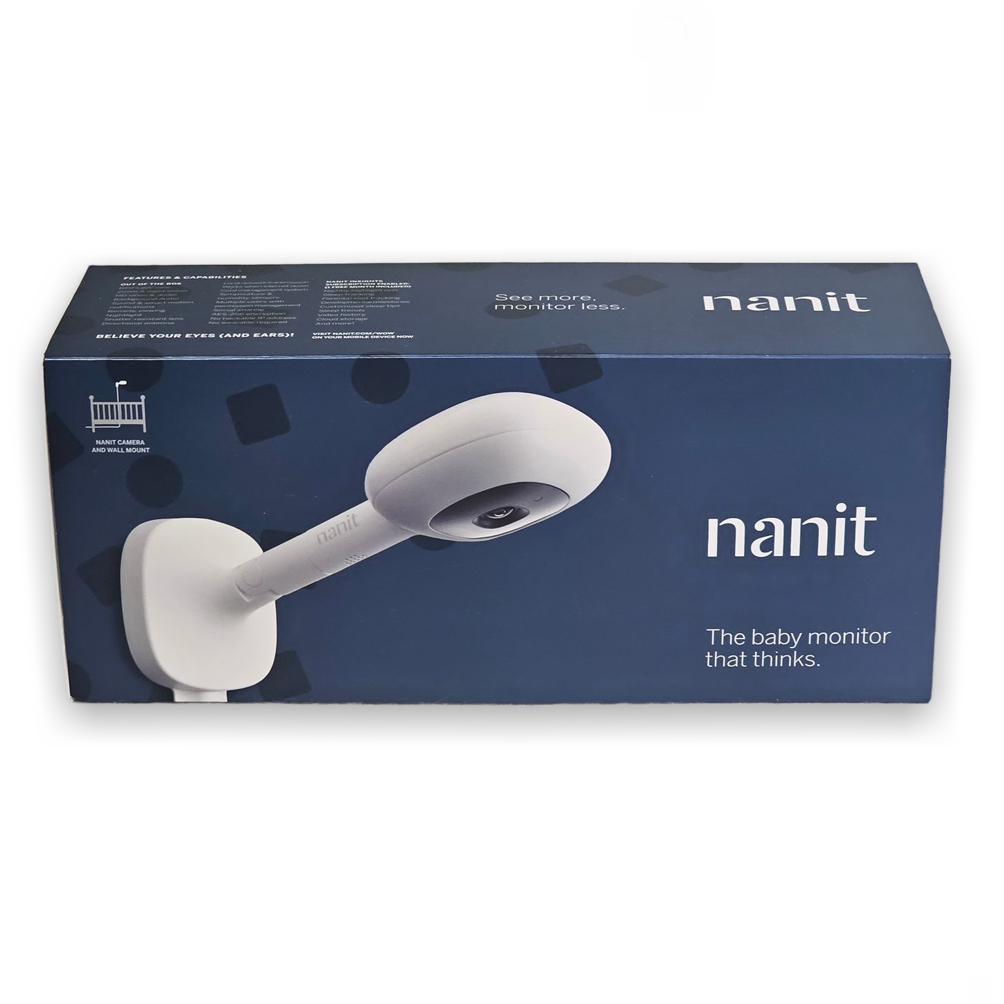 Nanit Smart Baby Monitor Camera with Wall Mount and USB Charger