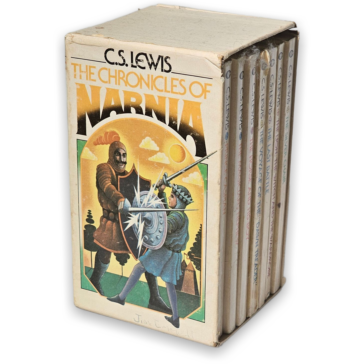 C.S. Lewis The Chronicles of Narnia Complete 7 Book Set Vintage Paperback