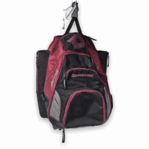 DeMarini Baseball Softball Bat Backpack Bag Maroon Black Large