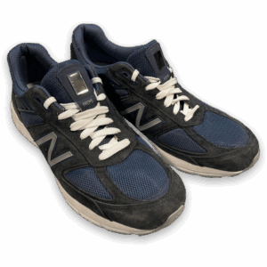 New Balance 990v5 Navy Blue Suede Mesh Men's Running Shoes Size 14 US
