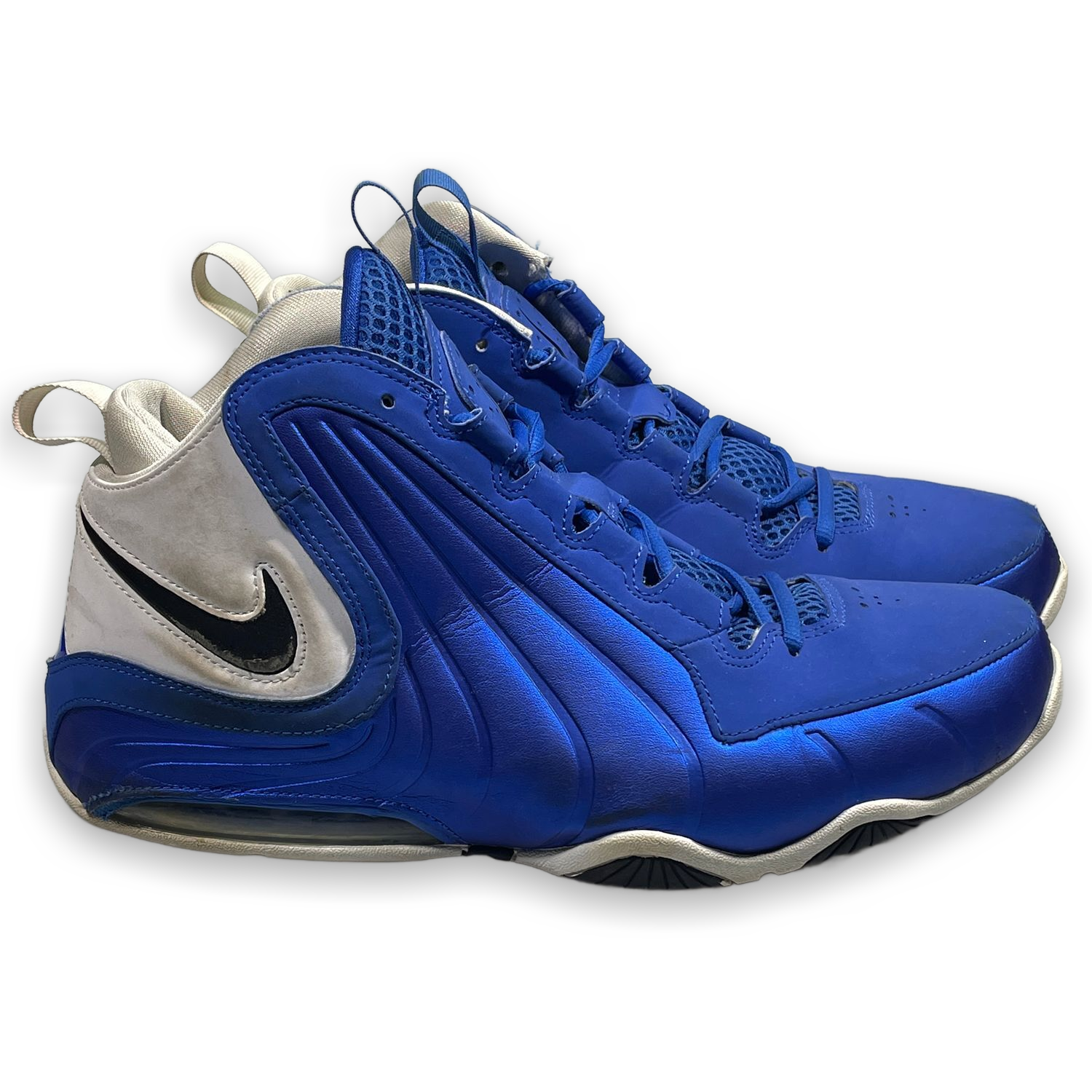 Nike Air Max Wavy Men's Basketball Shoes Royal Blue Black White Size 11.5