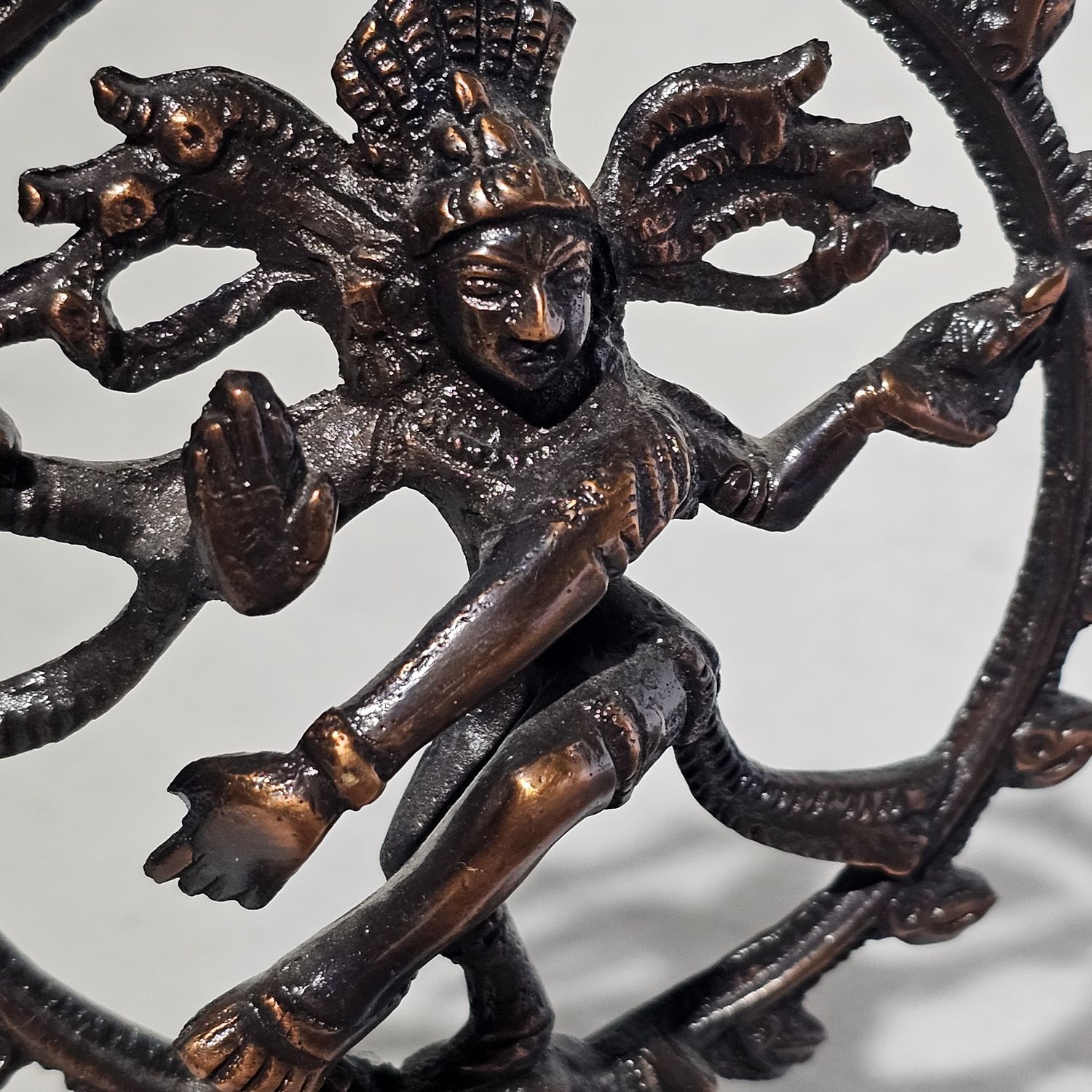 Bronze Nataraja Shiva Dancing Statue Hindu God Figurine Sculpture - Image 2