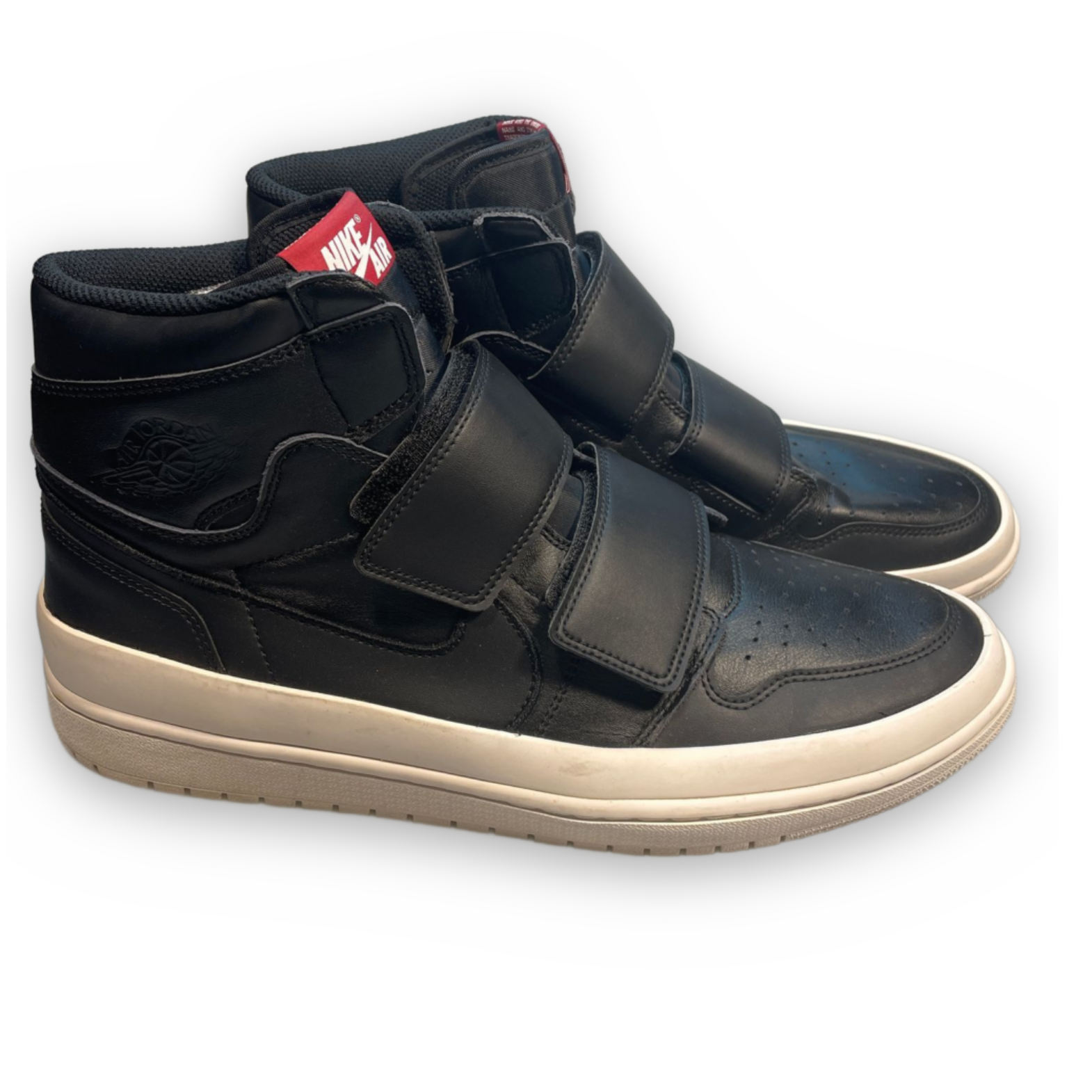 Nike Air Jordan 1 Retro High Double Strap Black Sail Men's Size 15 AQ7924-001