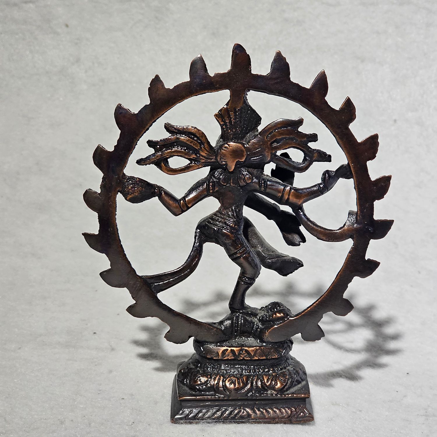 Bronze Nataraja Shiva Dancing Statue Hindu God Figurine Sculpture - Image 3