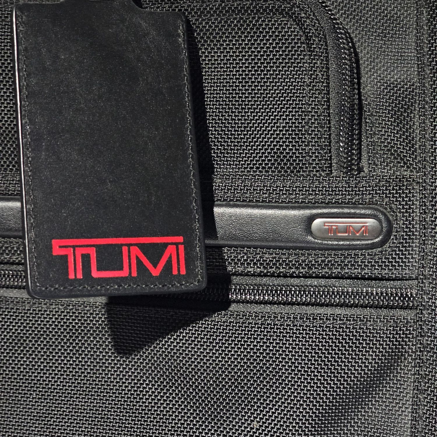 TUMI Alpha Black Nylon Leather Briefcase Laptop Bag 26101D4 - Image 3
