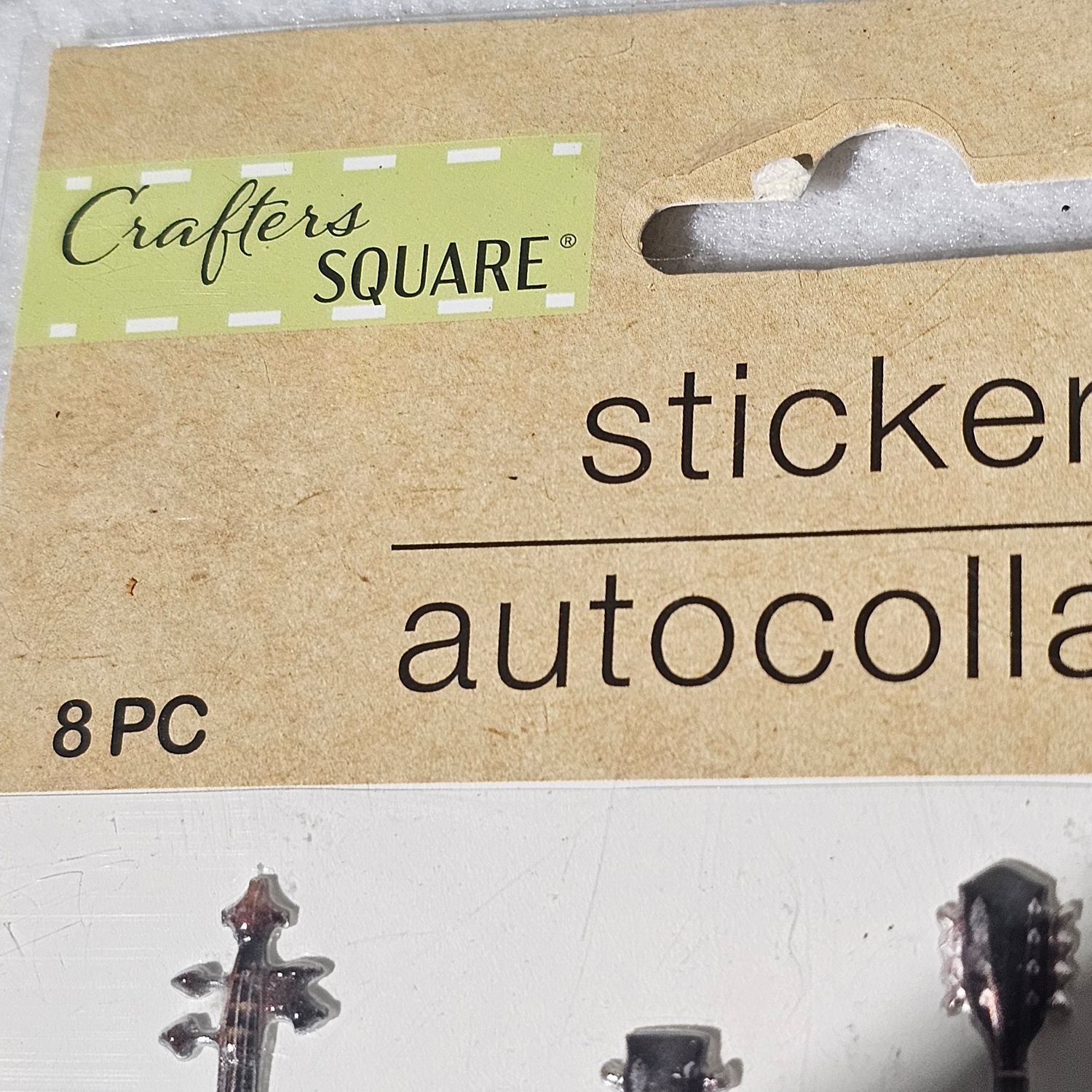 Crafters Square Puffy Music Instrument Stickers 8 PC Paper Crafts - Image 4