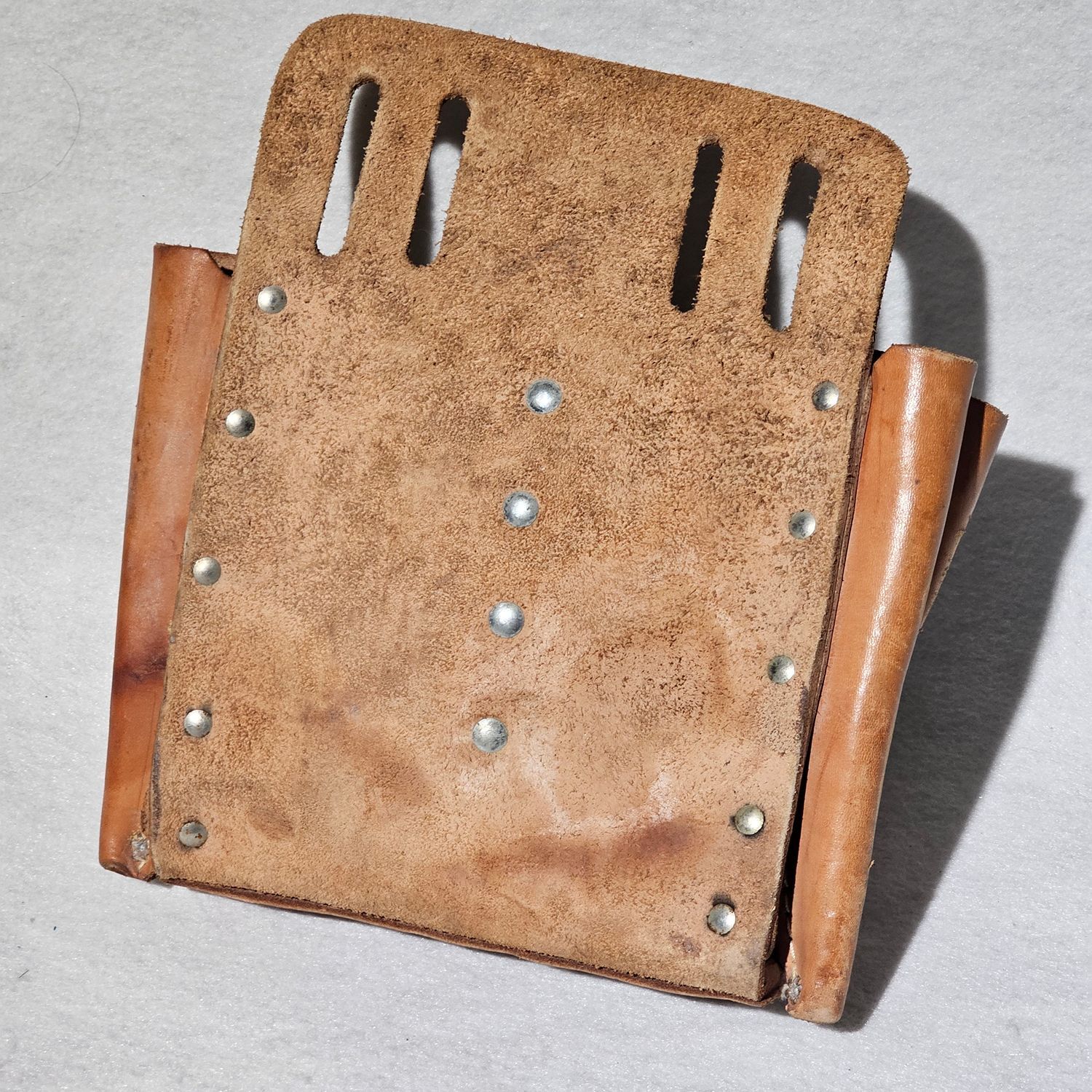 Klein Tools 5165 Leather Tool Pouch USA Made Vintage Electrician - Image 5