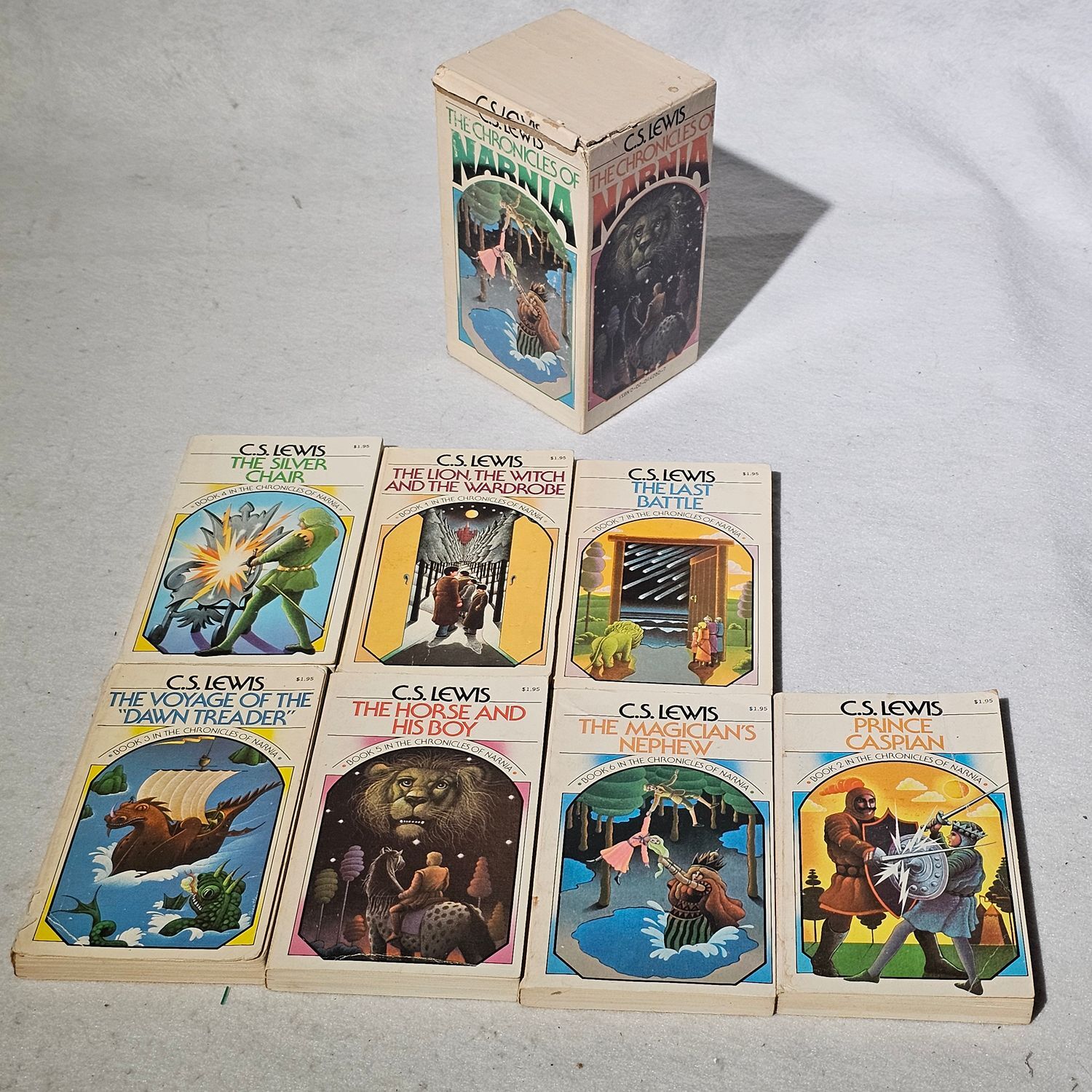 C.S. Lewis The Chronicles of Narnia Complete 7 Book Set Vintage Paperback - Image 5