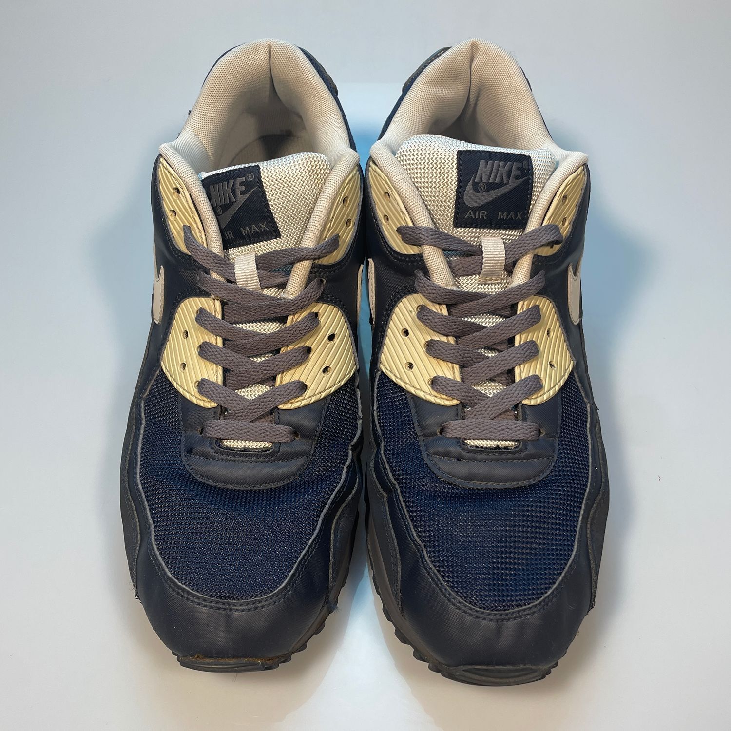 Nike Air Max 90 Navy Cream Men's Size 13 Sneakers 537384-400 - Image 5