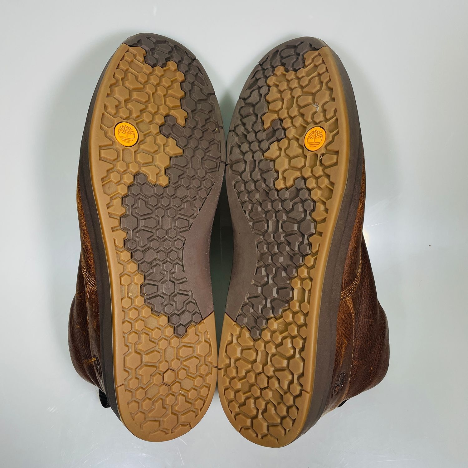 Timberland Men's Brown Leather Sherpa Lined Casual Boots Size 13 - Image 5