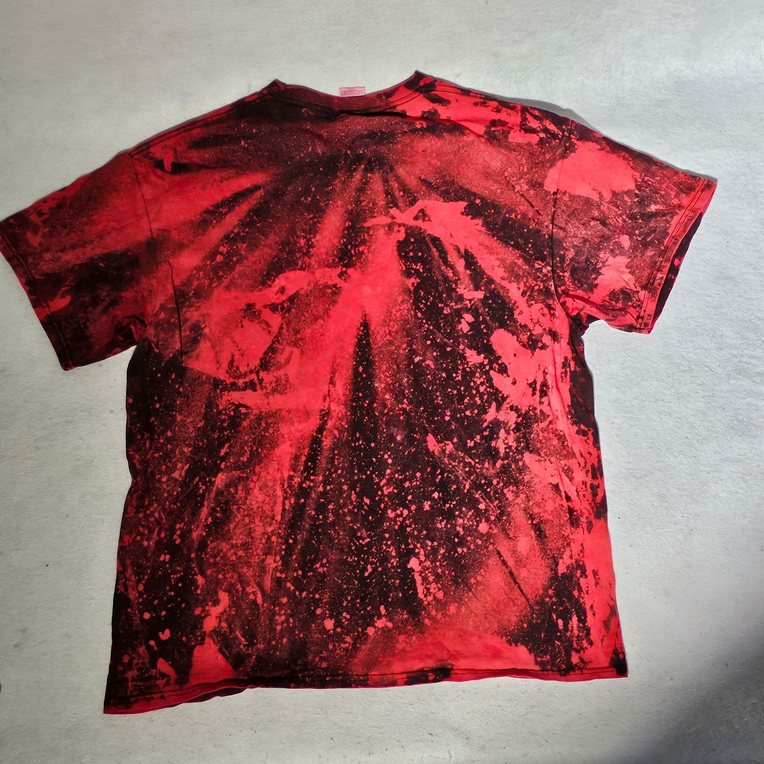 Hanzo Steel Red Black Tie-Dye Graphic T-Shirt XL Men's Cotton - Image 6