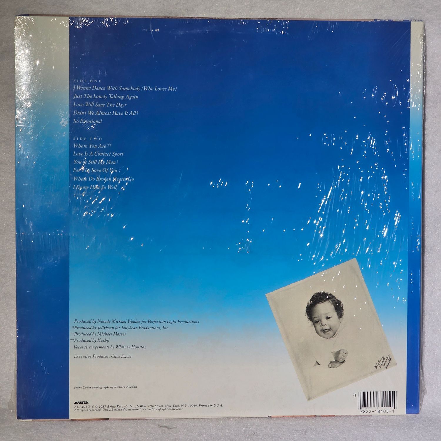 Whitney Houston Self-Titled 1987 Arista Vinyl LP Record - Image 6