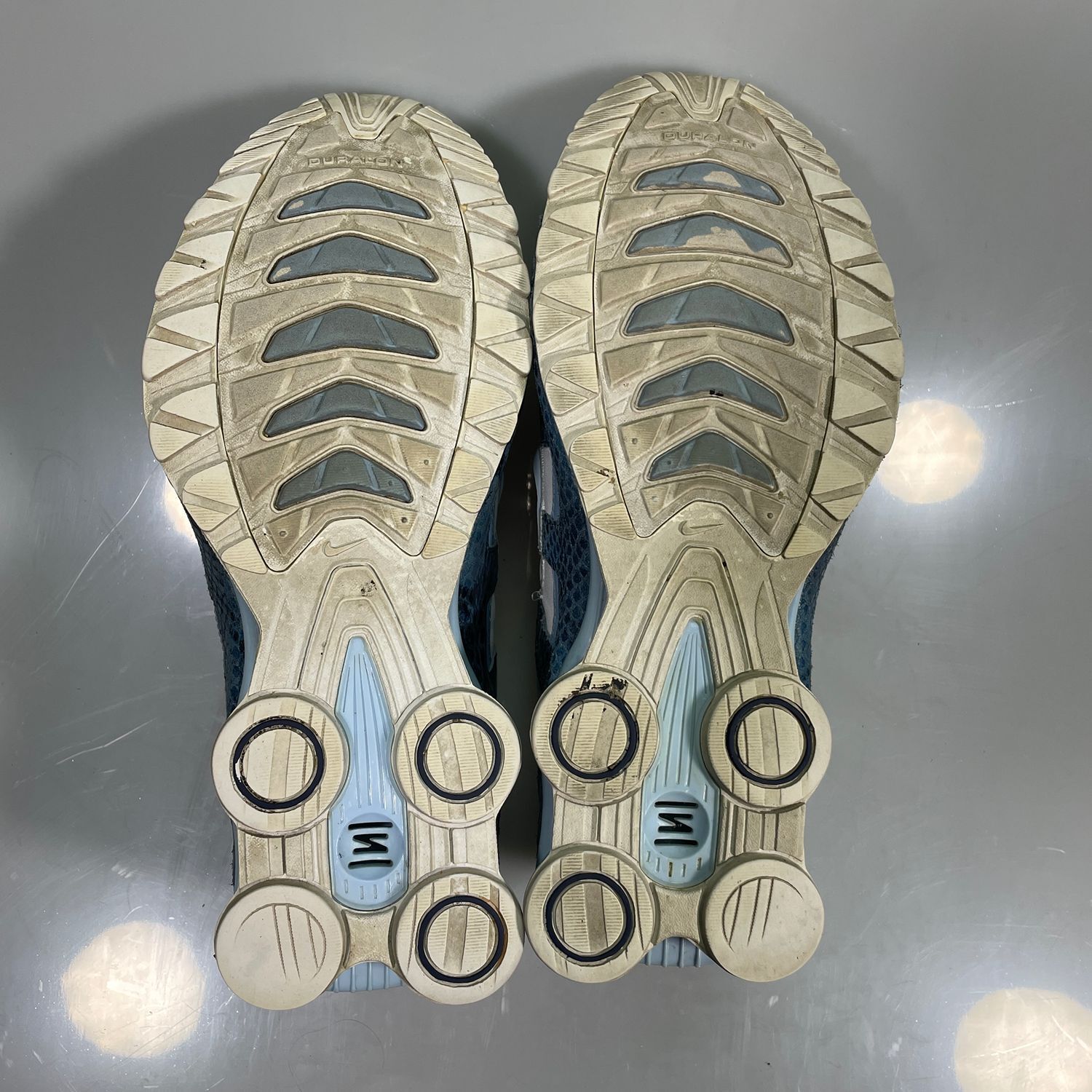 Nike Shox Turbo Snakeskin Ice Blue Women's Running Shoes Size 9.5 US - Image 6