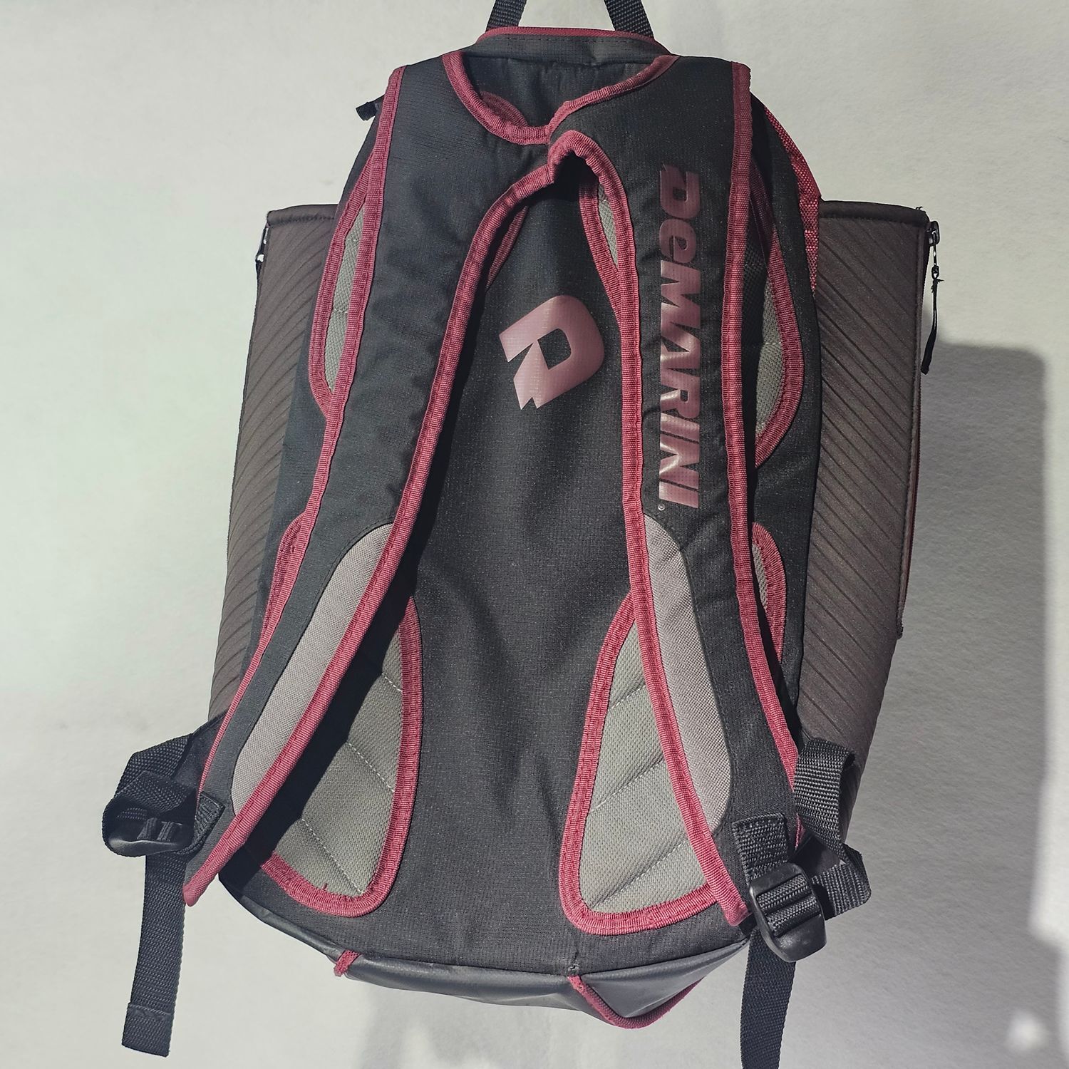 DeMarini Baseball Softball Bat Backpack Bag Maroon Black Large - Image 7