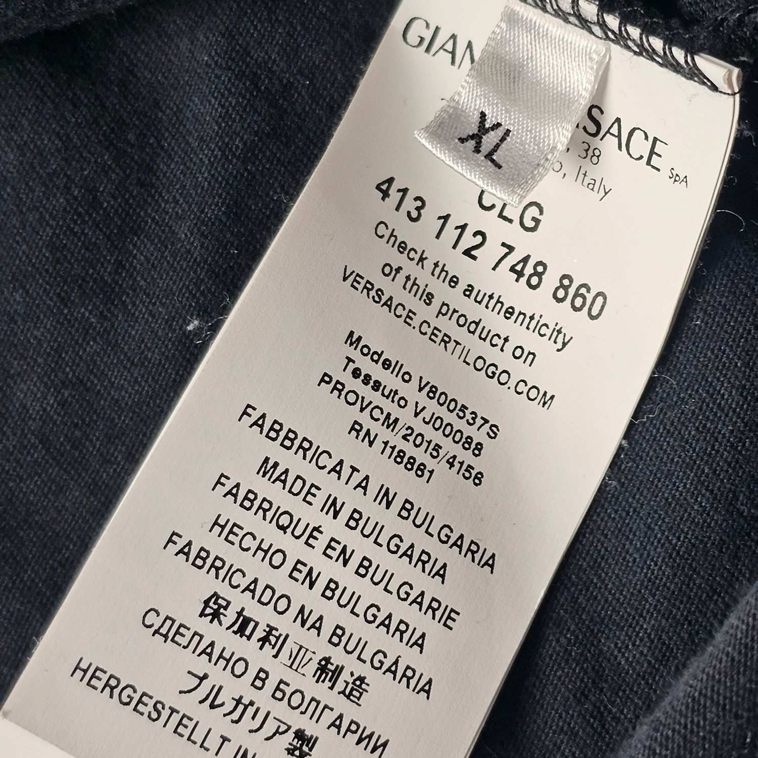 Versace Collection Men's XL Graphic Print Black T-Shirt - Image 7