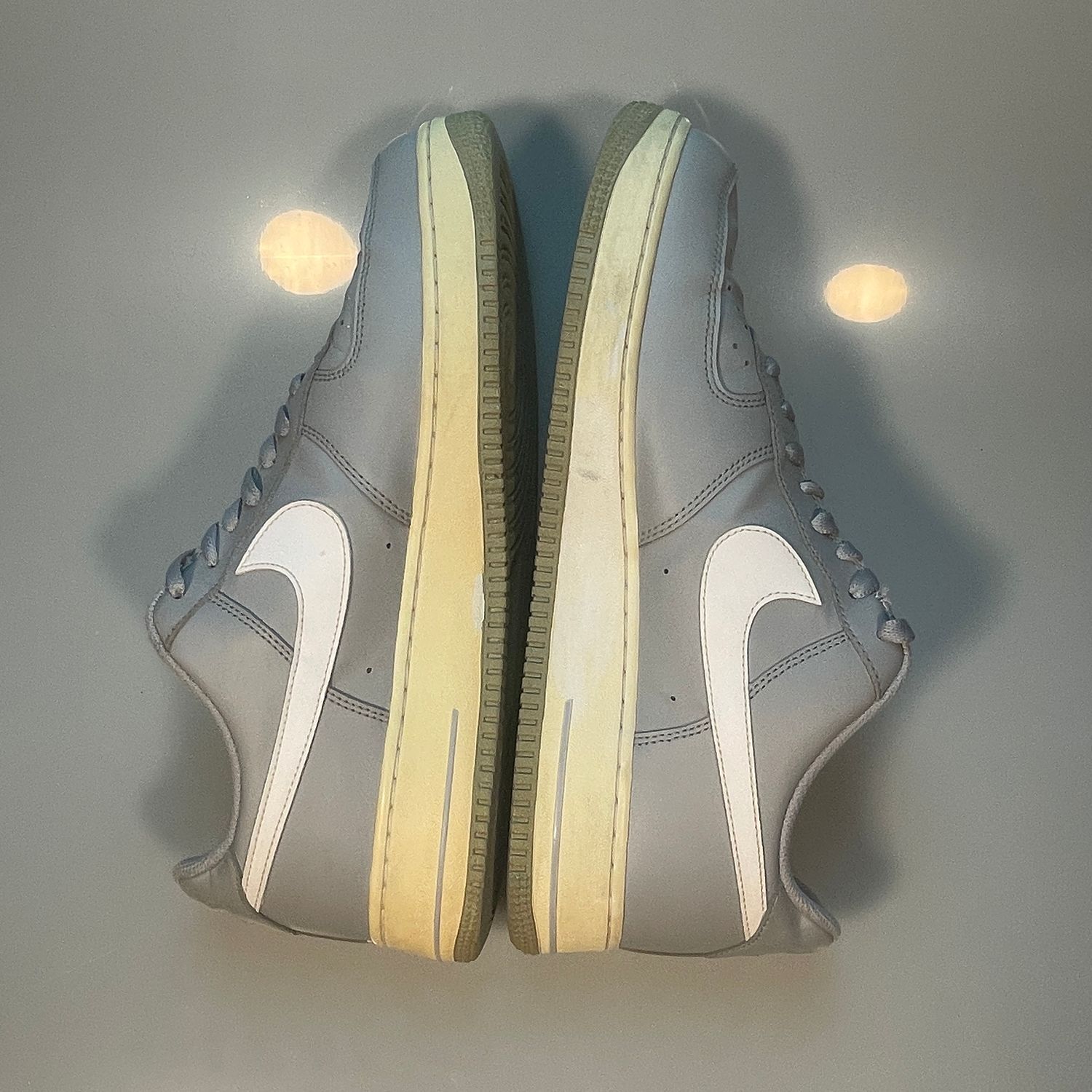 Nike Air Force 1 Low Gray White Men's Size 13 Sneakers 820266-004 - Image 7