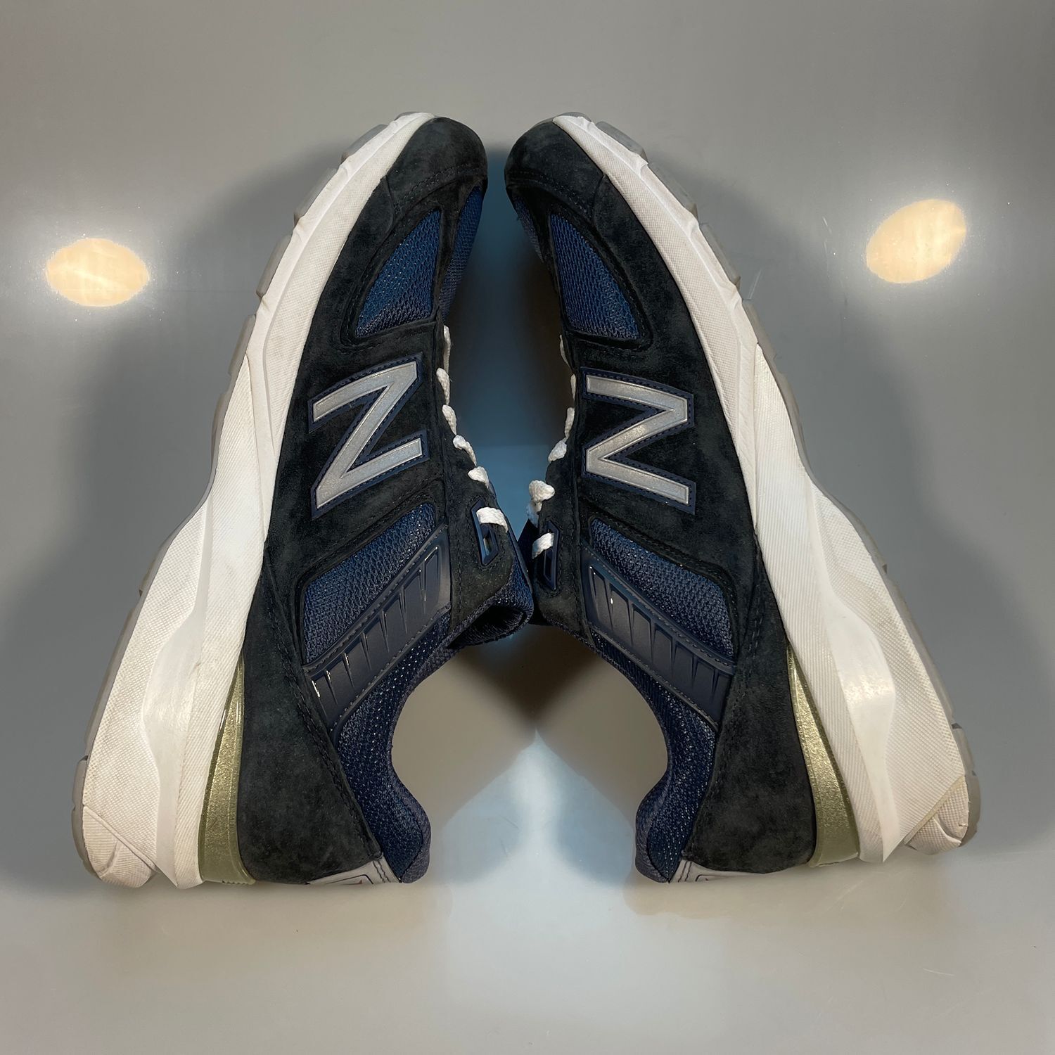 New Balance 990v5 Navy Blue Suede Mesh Men's Running Shoes Size 14 US - Image 7