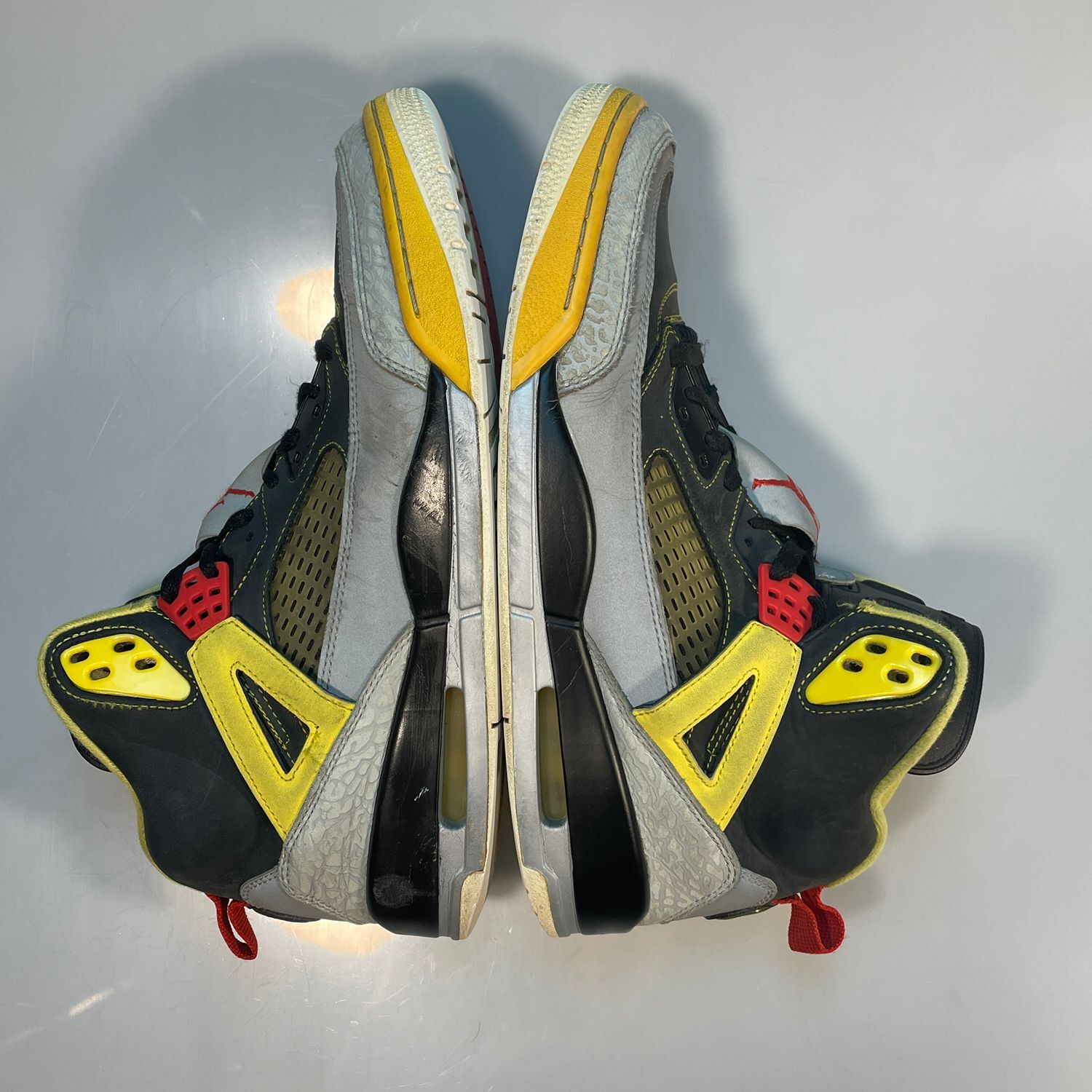 Nike Air Jordan Spizike Retro Basketball Shoes Men's Size 12 Gray Yellow - Image 7
