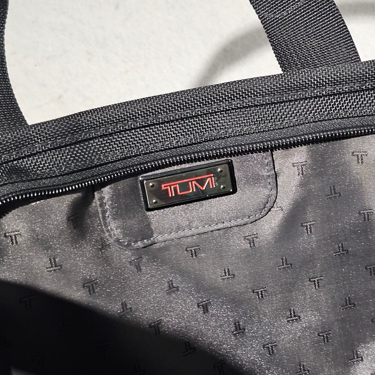 TUMI Alpha Black Nylon Leather Briefcase Laptop Bag 26101D4 - Image 8